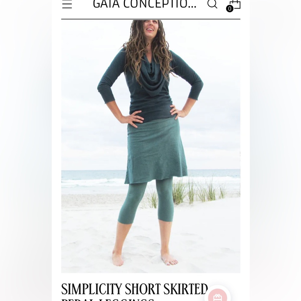 Gaia Conceptions skirted cropped leggings